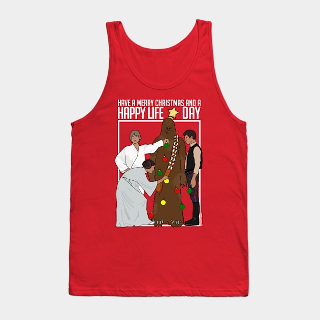 Happy Life Day 2 - Christmas Shirt Tank Top by HelloGreedo